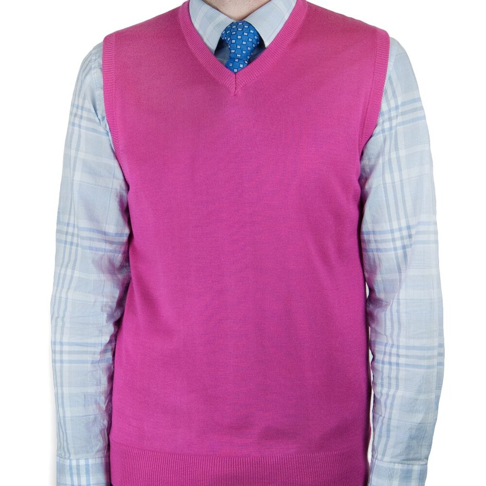 Mens Solid Sweater Vest (SV-243)